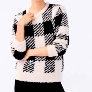 J.Crew black and white sweater size small